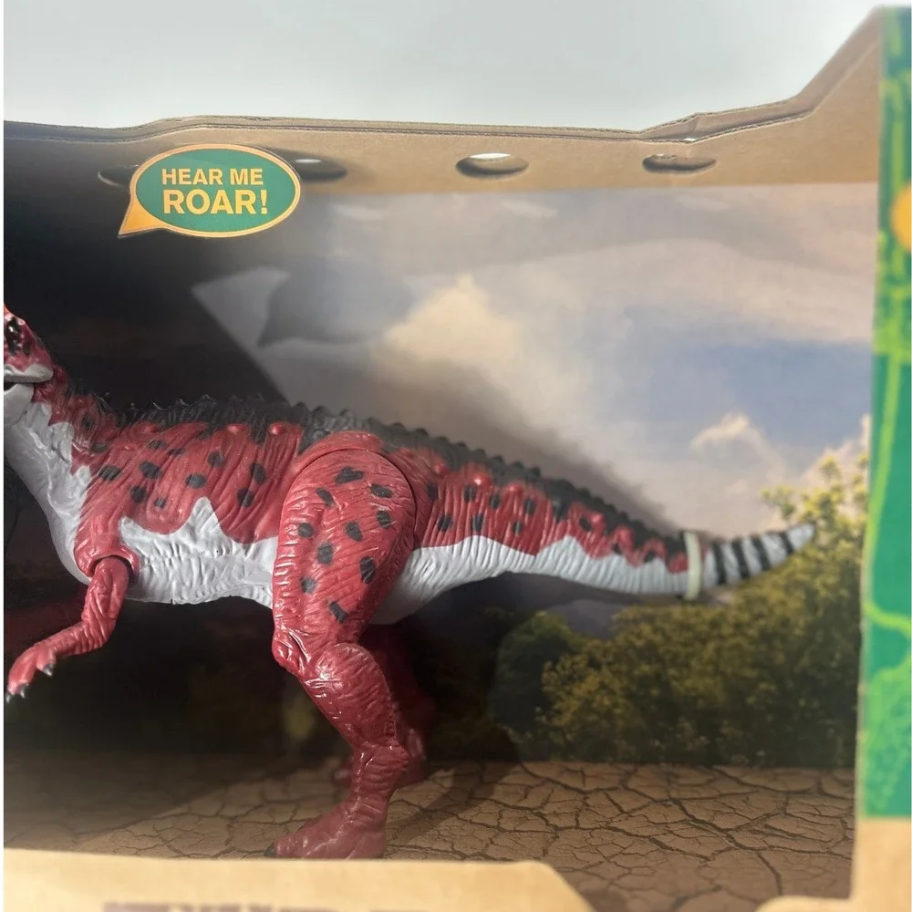 Terra by Battat Ceratosaurus Dinosaur Toy Light and‎ Sound Roaring Figure Red